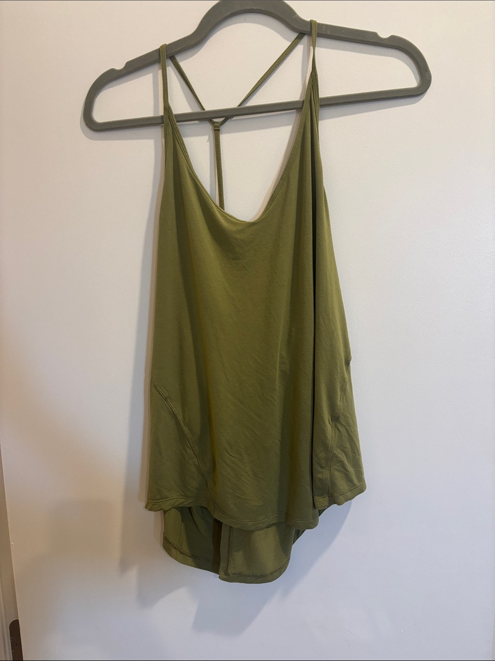 lululemon athletica Olive Green Double-Strap Flow Tank
